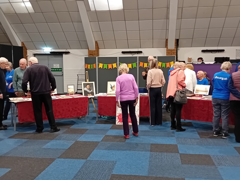 members of the public at group exhibition during the Silver Saturday community event
